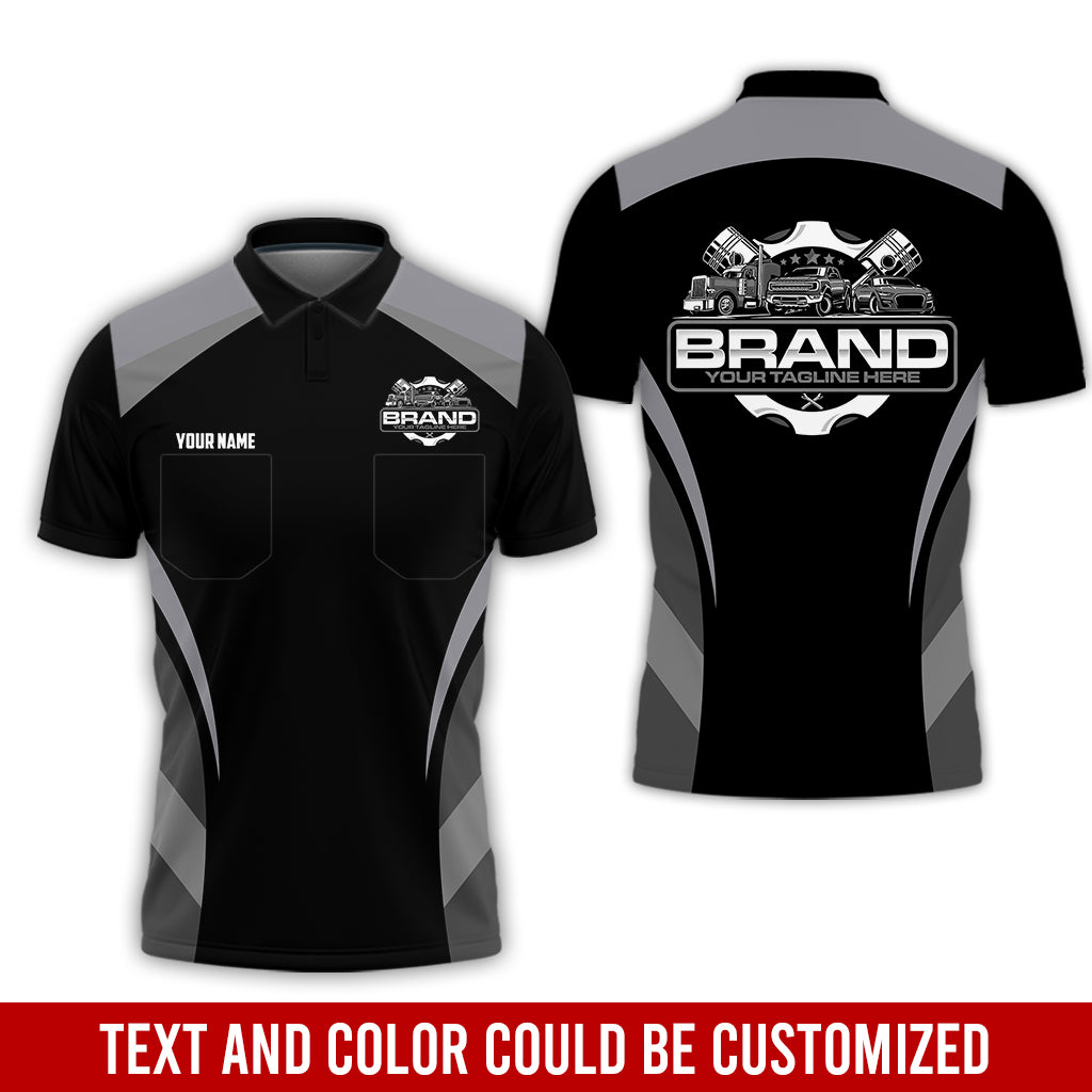 Best Custom Mechanic Shirt for Men, Printed Pocket Shirt, Perfect Gift for Car Guys, Diesel Techs, and Shop Crews, Unisex Grey Mechanic Shirt