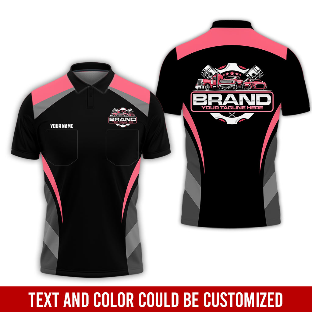 Best Custom Mechanic Shirt for Men, Perfect Gift for Car Guys, Diesel Techs, and Shop Crews, Unisex Neon Pink Mechanic Shirt