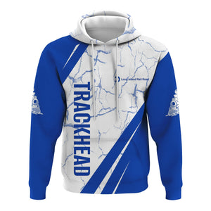 Railspirit Personalized Long Island Railroad Hoodie Crackle Texture Style Train Zip Up Hoodie For Trackhead