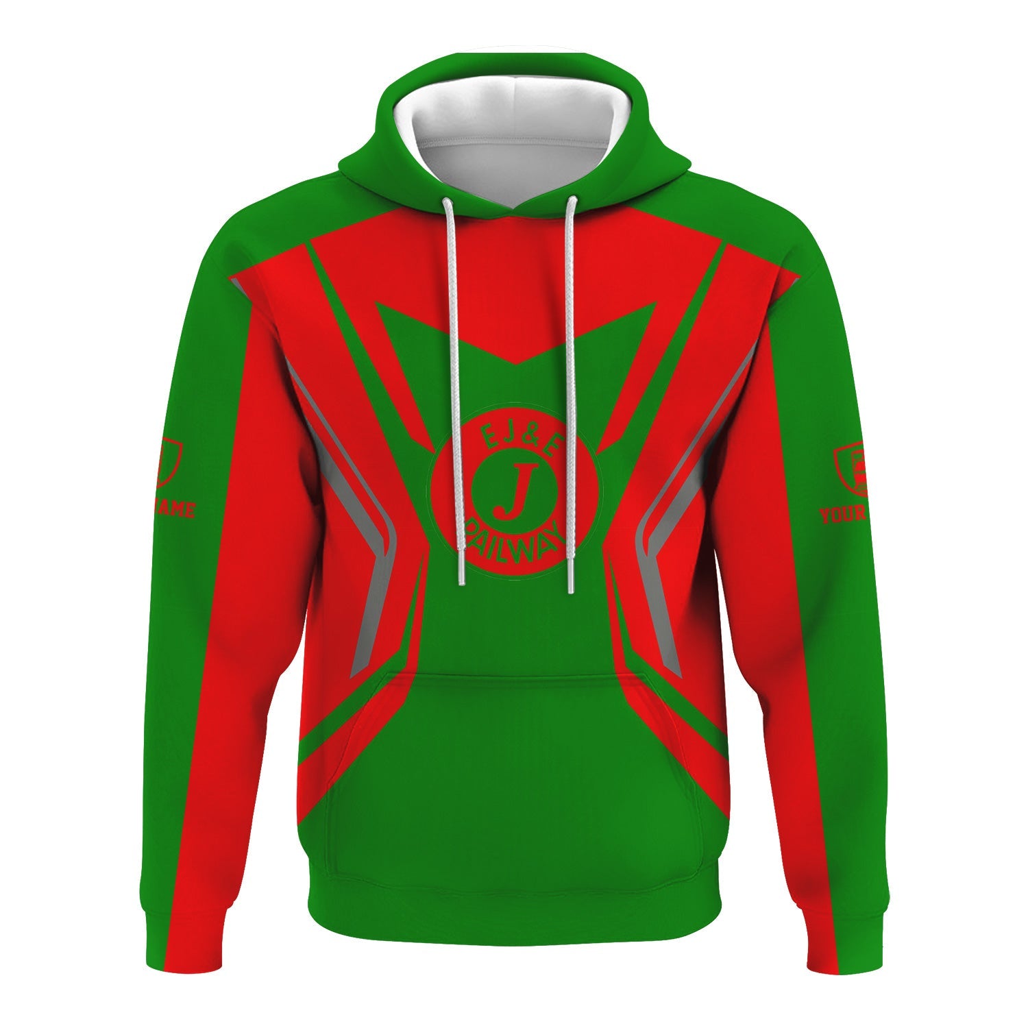 Railspirit Personalized Elgin Joliet And Eastern Railroad Hoodie Unique Style with Custom Job Train Zip Up Hoodie