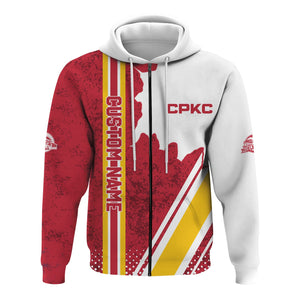 Railspirit Personalized Canadian Pacific Kansas City Hoodie CPKC All Over Printed Unisex Zip Up Hoodie