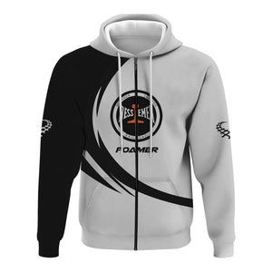 Railspirit Personalized Bessemer And Lake Erie Railroad Hoodie Unique Graphic Style Zip Up Hoodie For Train Enthusiasts