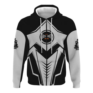 Railspirit Personalized Bessemer And Lake Erie Railroad Hoodie Railway Trainspotter Style Zip Up Hoodie Gift Idea For Foamers