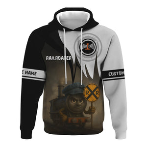 Railspirit Personalized Bessemer And Lake Erie Railroad Hoodie Angry Train Hoodie Gift Idea For Train Lover