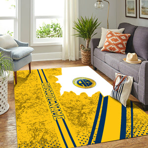 Railspirit Personalized Alaska Railroad Area Rug Vintage All Over Printed Rug