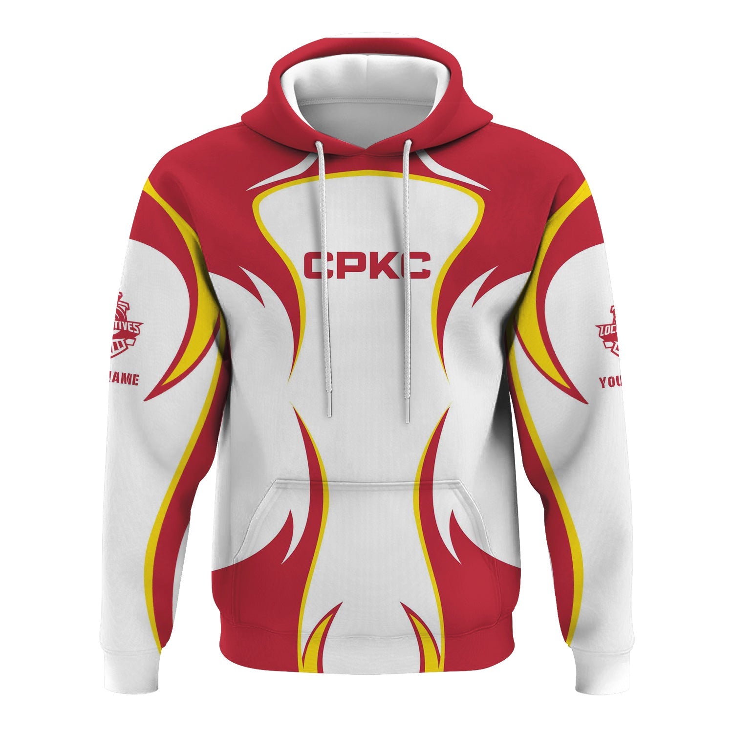 Railspirit Personalized Canadian Pacific Kansas City Hoodie Distinctive Flame Style CPKC Zip Up Hoodie For Steam Engine Addict