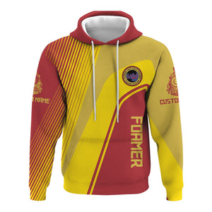 Railspirit Personalized Florida East Coast Railway Hoodie Vibrant Striking Style Zip Up Hoodie For Rail Enthusiasts