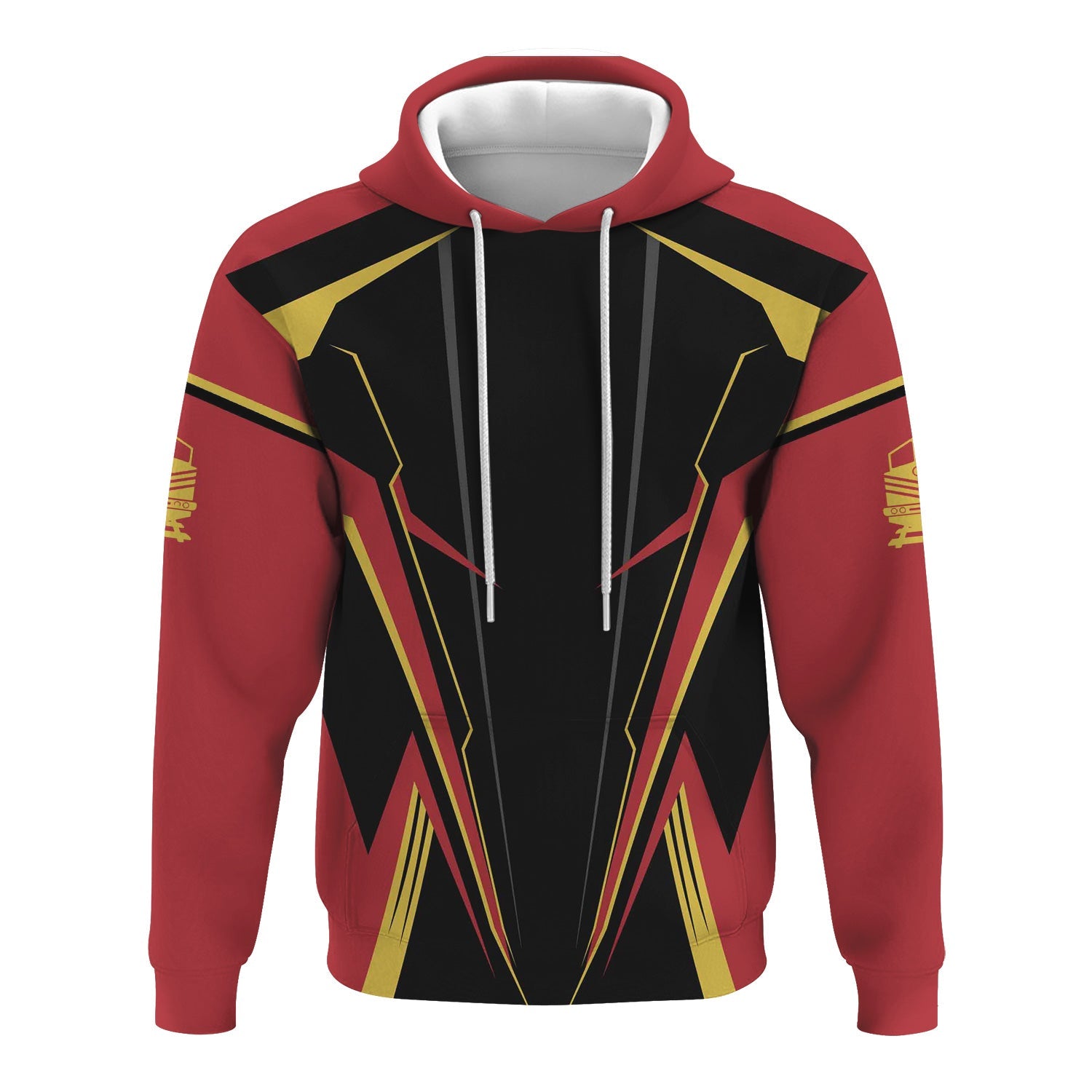 Railspirit Personalized Florida East Coast Railway Hoodie Lightning-Edge Design Train Zip Up Hoodie For Railroad Lovers