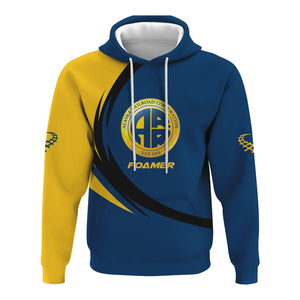 Railspirit Personalized Alaska Railroad Hoodie Unique Graphic Style Zip Up Hoodie For Train Enthusiasts