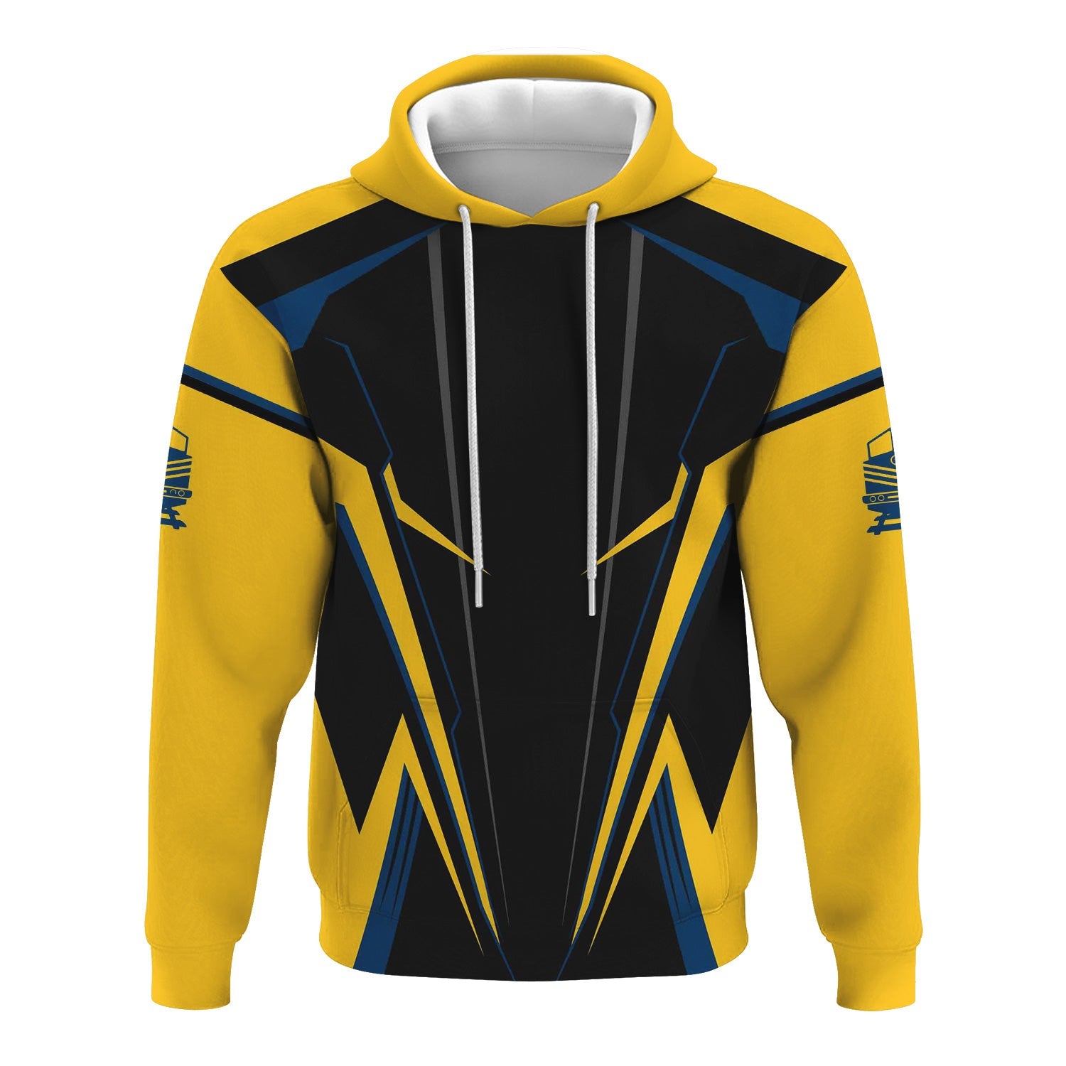 Railspirit Personalized Alaska Railroad Hoodie Lightning-Edge Design Train Zip Up Hoodie For Railroad Lovers