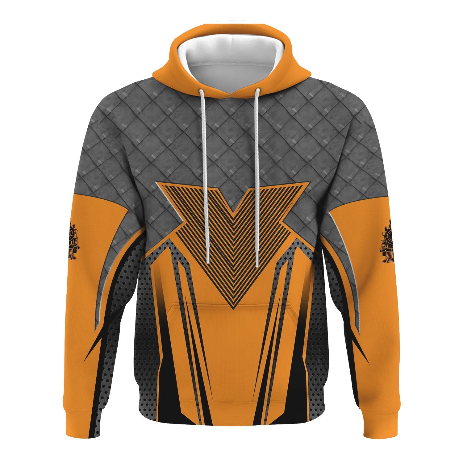 Railspirit Personalized Genesee & Wyoming Inc. Railroad Hoodie Rugged Steel Vibes Train Zip Up Hoodie All Over Print