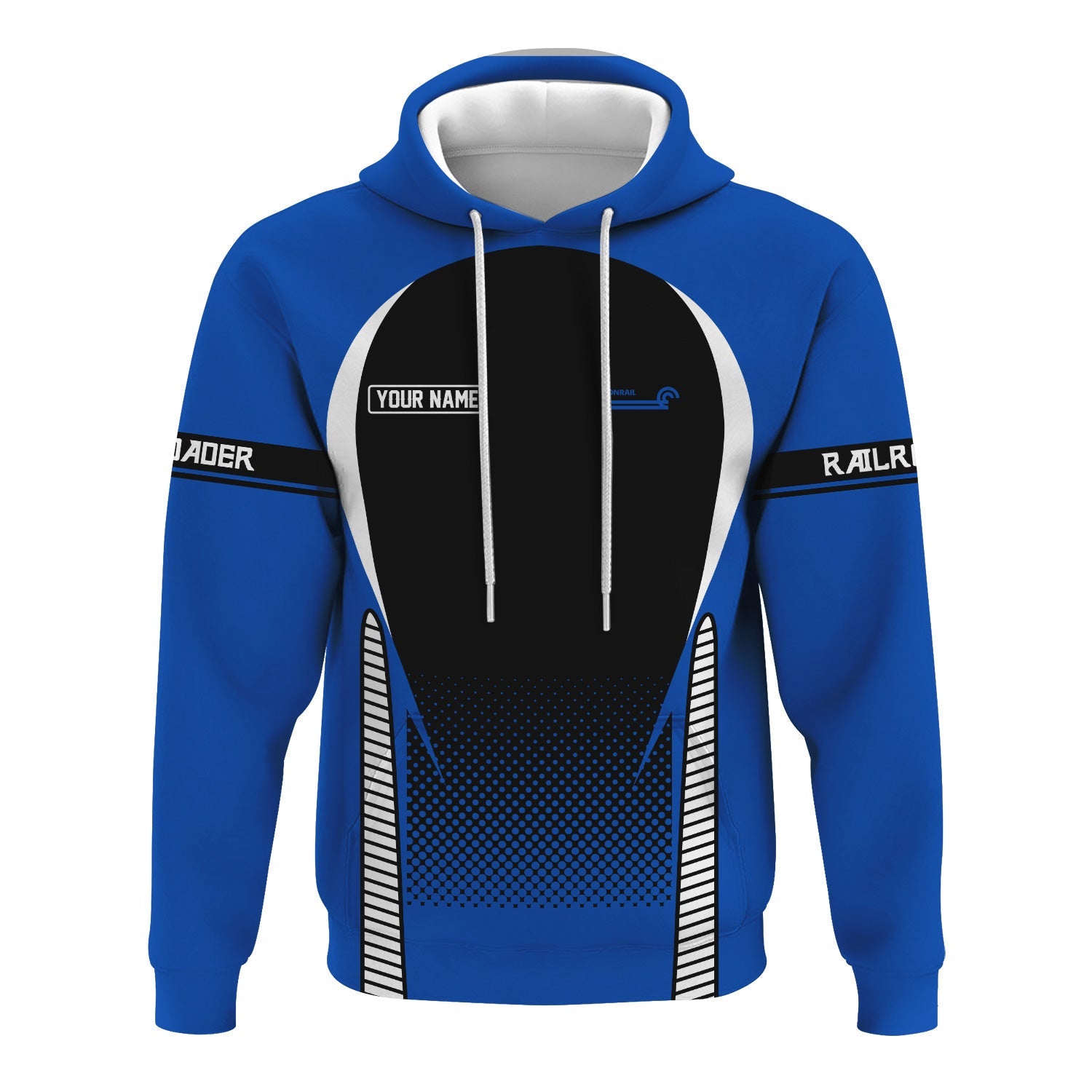 Railspirit Personalized Conrail Railroad Hoodie Stress Is Caused By Not Having Enough Trains  Zip Up Hoodie