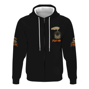 Railspirit Personalized Hoodie I Am A Trainaholic On The Road To Recovery Just Kidding I'm On My Way To Get More Trains Zip Up Hoodie