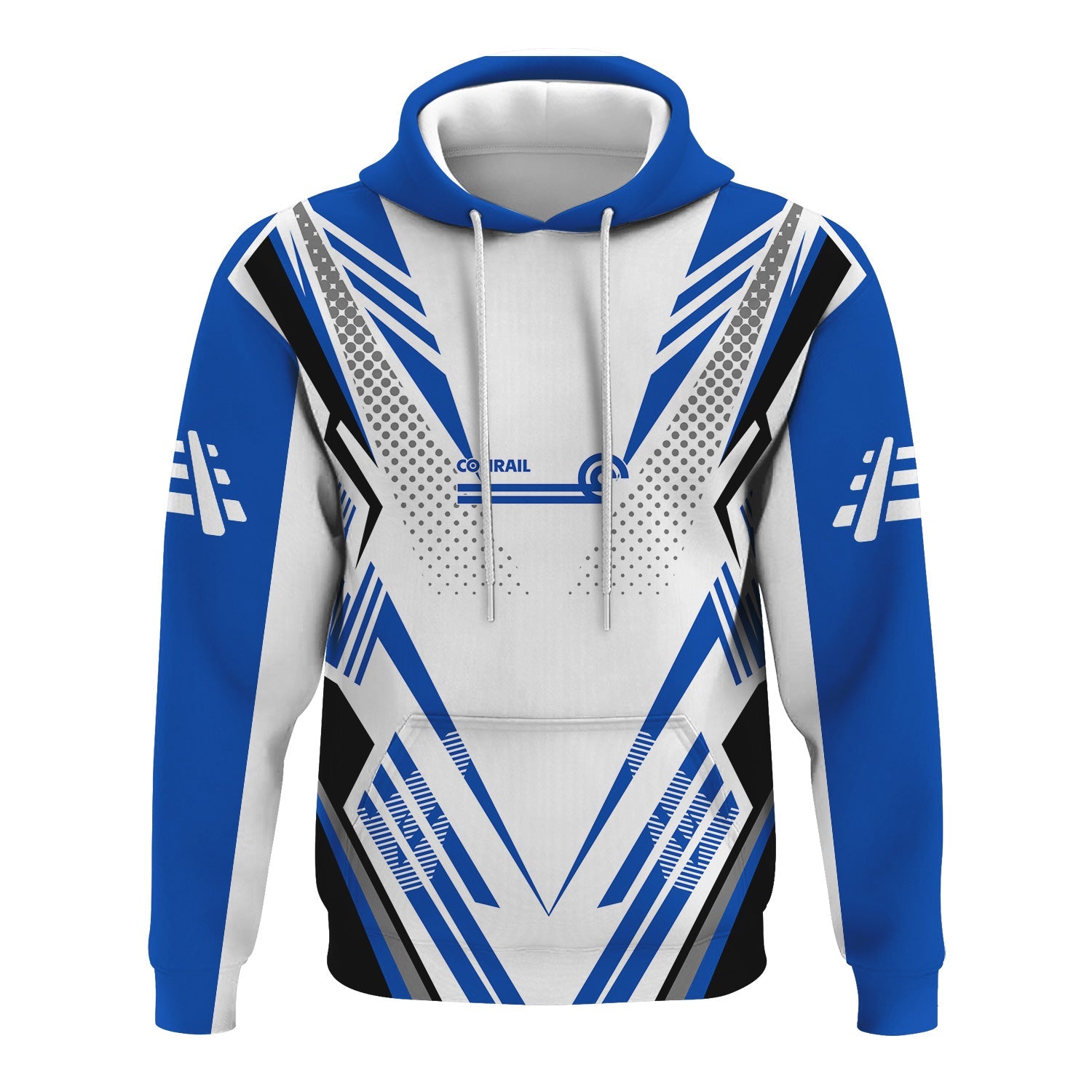 Railspirit Personalized Conrail Railroad Hoodie Railroad Tribute Design Train Zip Up Hoodie for Train Lovers