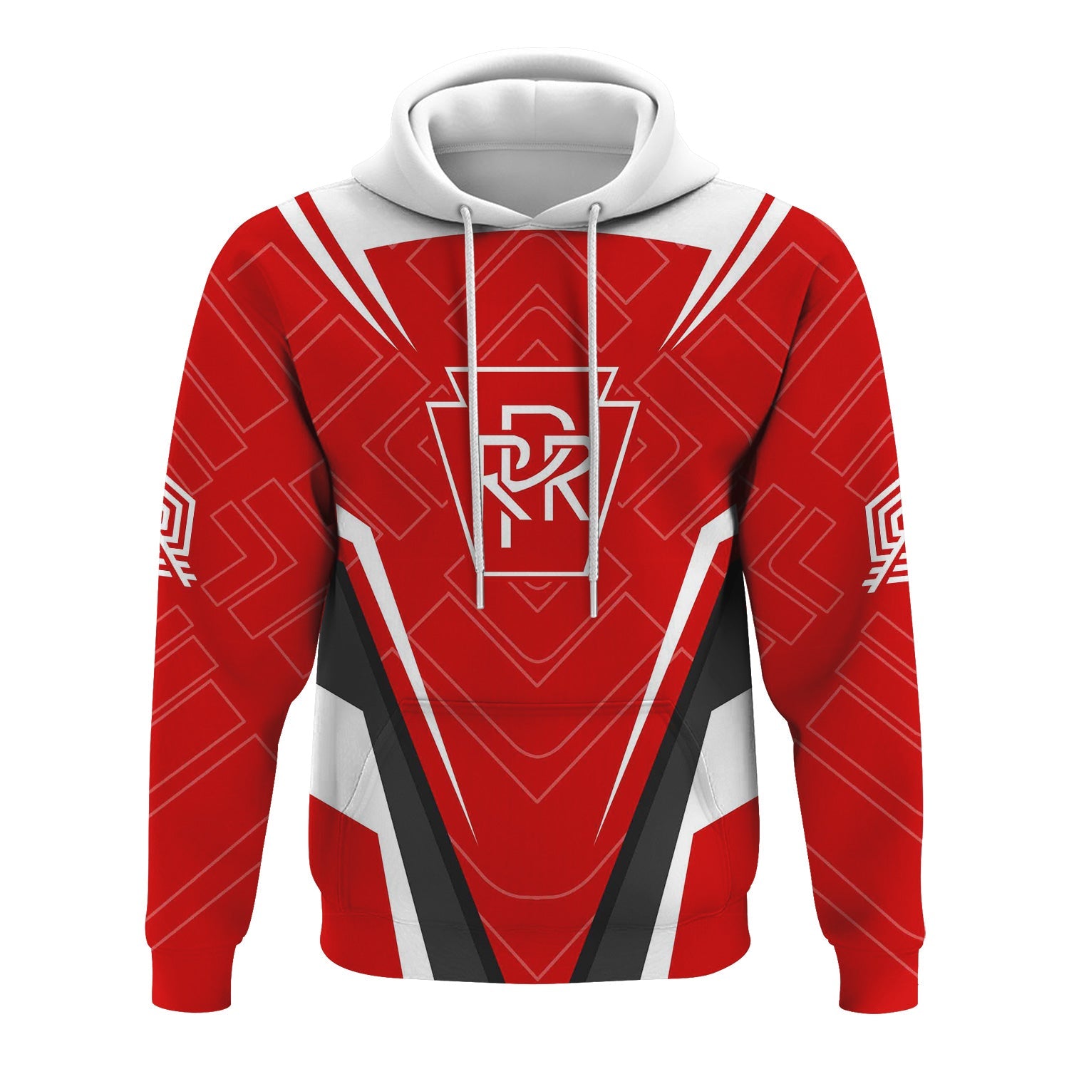 Railspirit Personalized Pennsylvania Railroad Hoodie Railway Inspired Apparel Train Zip Up Hoodie For Train Lovers