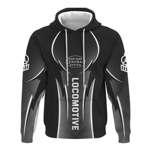 Railspirit Personalized New York Central Railroad Hoodie Striking Line Style Train Zip Up Hoodie For Locomotive Lovers