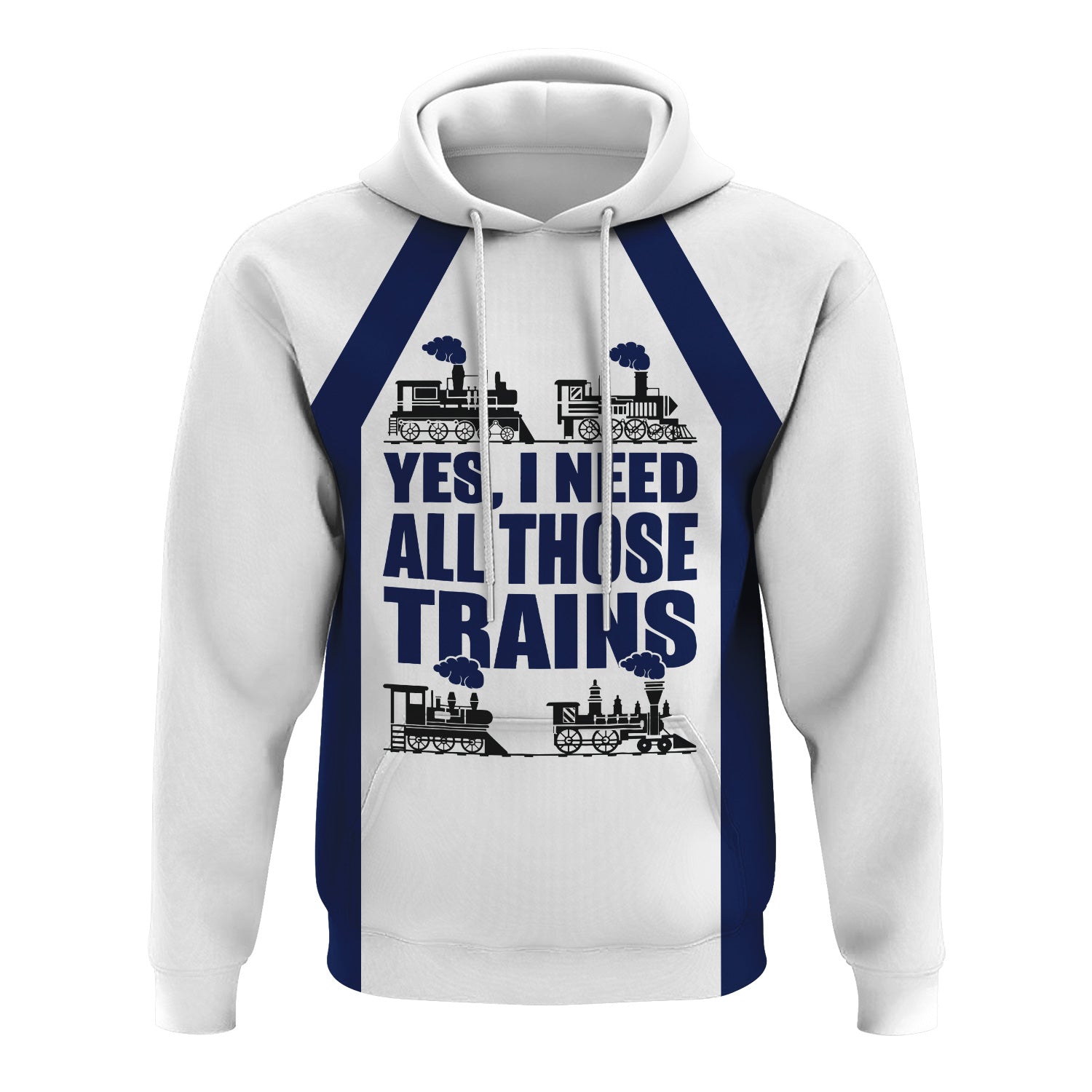 Railspirit Custom Name Baltimore and Ohio Railroad Hoodie Yes I Need All Those Train B&O Printed Zip Hoodie