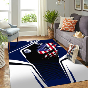 Railspirit Personalized Baltimore and Ohio Railroad Area Rug American Eagle Vintage Train B&O Rug