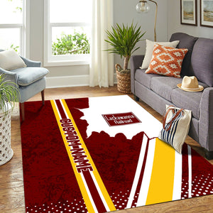 Railspirit Personalized Delaware, Lackawanna and Western Railroad Area Rug Vintage DL&W All Over Printed Rug