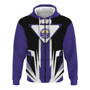 Railspirit Southern Pacific Railroad Hoodie Bold Graphic Style All Over Printed Zip Up Hoodie