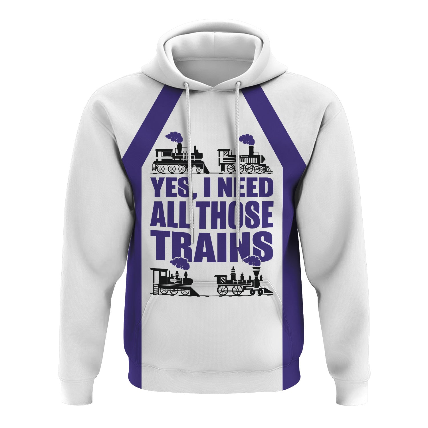 Railspirit Custom Name Southern Pacific Railroad Hoodie Yes I Need All Those Train Printed Zip Hoodie