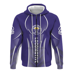 Railspirit Personalized Southern Pacific Railroad Hoodie Striking Line Style Train Zip Up Hoodie For Locomotive Lovers