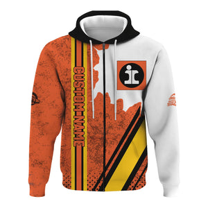 Railspirit Personalized Illinois Central Railroad Hoodie All Over Printed Unisex Zip Up Hoodie