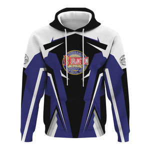 Railspirit Personalized Chicago, Burlington and Quincy Railroad Hoodie Strong Line Style Train Hoodie Gift Idea For Train Lover