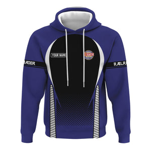 Railspirit Personalized Chicago, Burlington and Quincy Railroad Hoodie Stress Is Caused By Not Having Enough Trains  Zip Up Hoodie