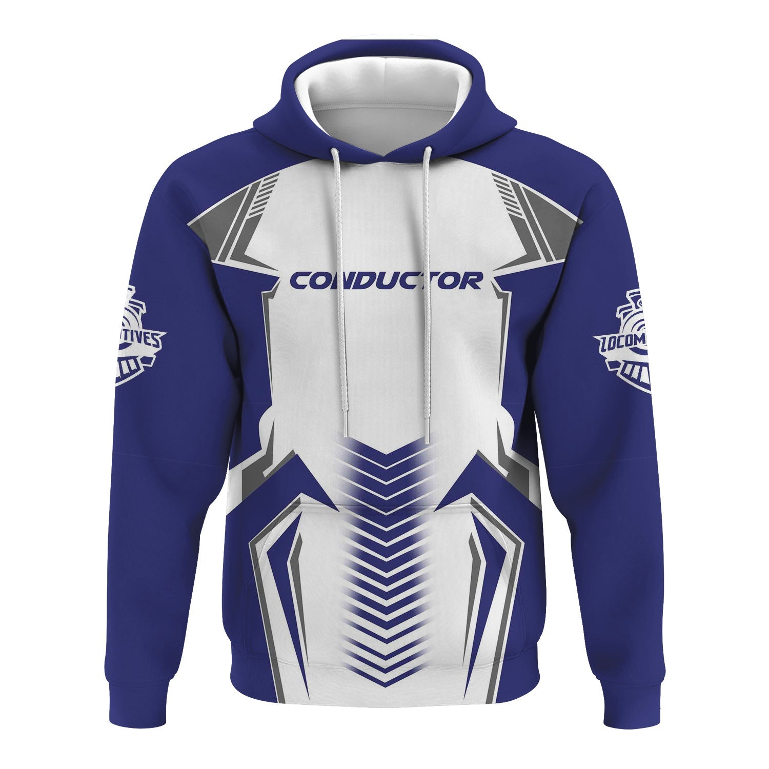 Railspirit Personalized Chicago, Burlington and Quincy Railroad Hoodie Standout Style with Custom Position Train Zip Up Hoodie