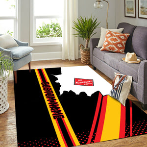 Railspirit Personalized Chicago, Milwaukee, St. Paul and Pacific Railroad Area Rug Vintage Milwaukee Road All Over Printed Rug