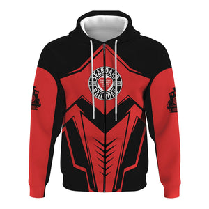 Railspirit Personalized Seaboard Air Line Railroad Hoodie Railway Trainspotter Style Zip Up Hoodie Gift Idea For Foamers