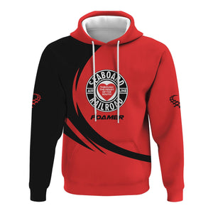 Railspirit Personalized Seaboard Air Line Railroad Hoodie Unique Graphic Style Zip Up Hoodie For Train Enthusiasts