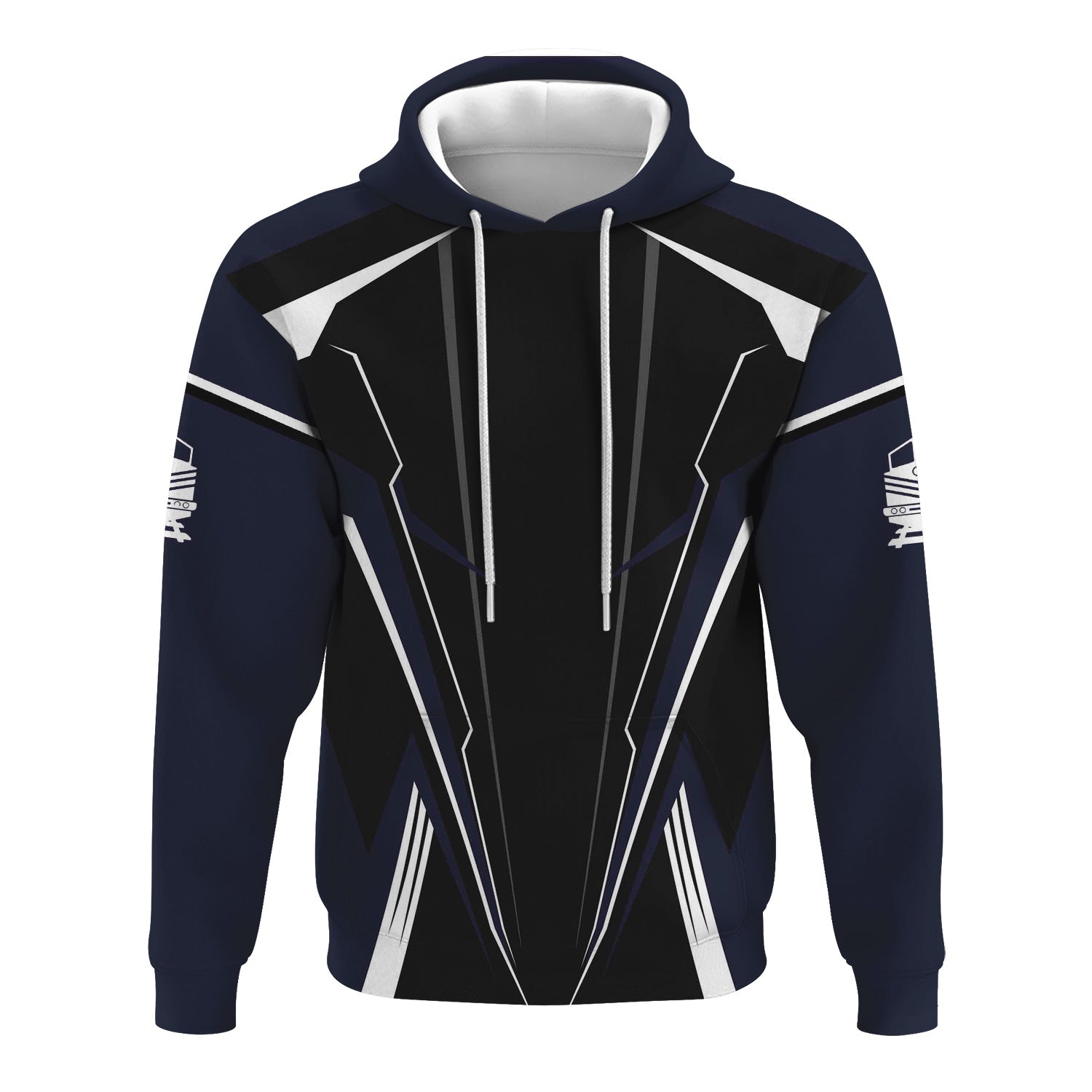 Railspirit Personalized Chessie System Railroad Hoodie Lightning-Edge Design Train Zip Up Hoodie For Railroad Lovers