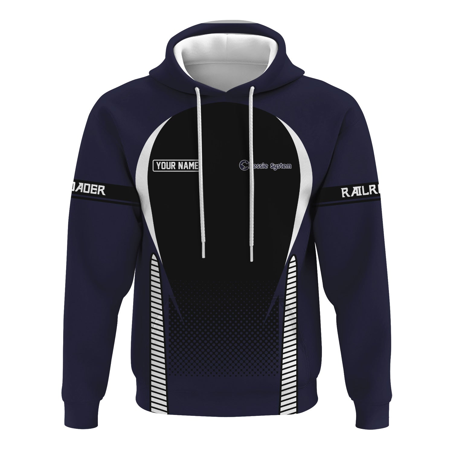 Railspirit Personalized Chessie System Railroad Hoodie Stress Is Caused By Not Having Enough Trains  Zip Up Hoodie