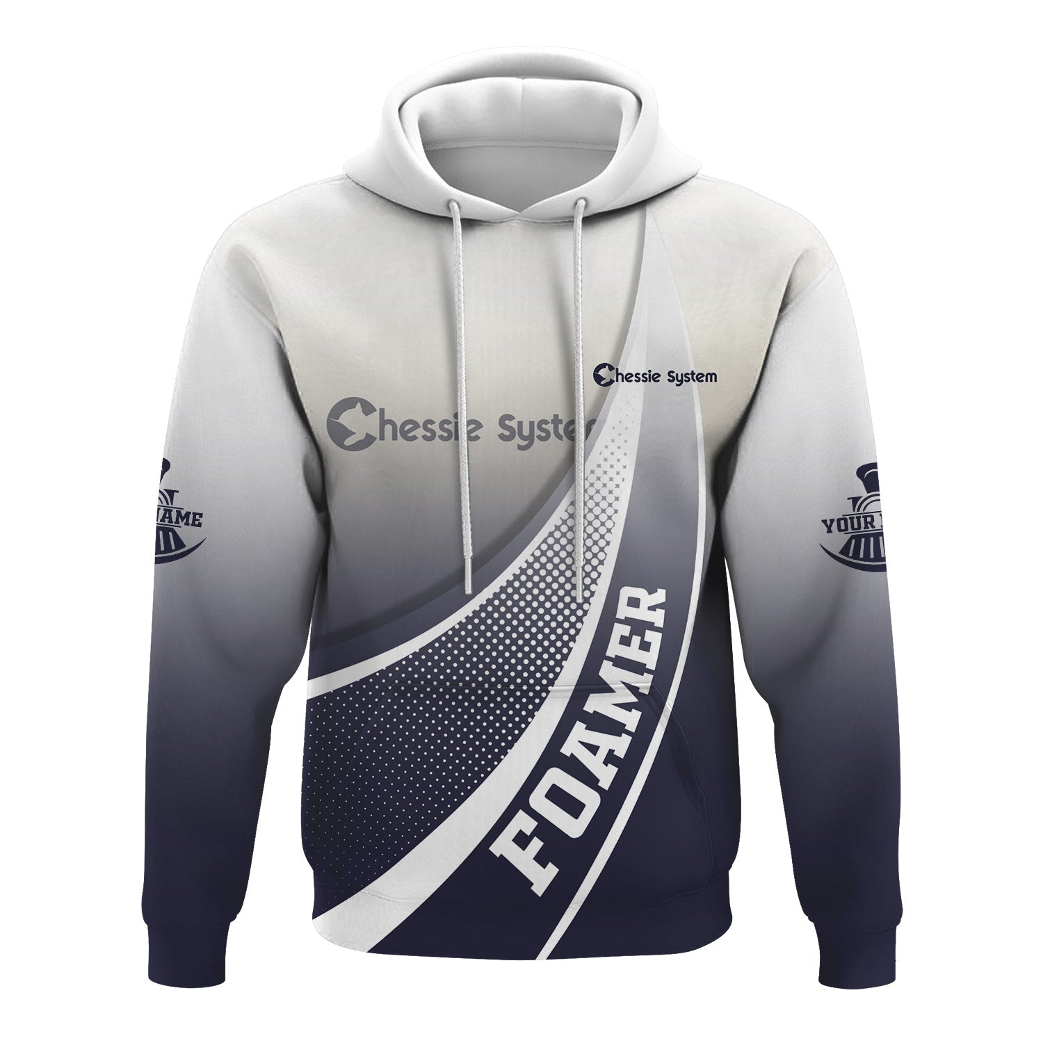 Railspirit Personalized Chessie System Railroad Hoodie Railway-Themed Style Zip Up Hoodie Gift Idea For Trainspotter