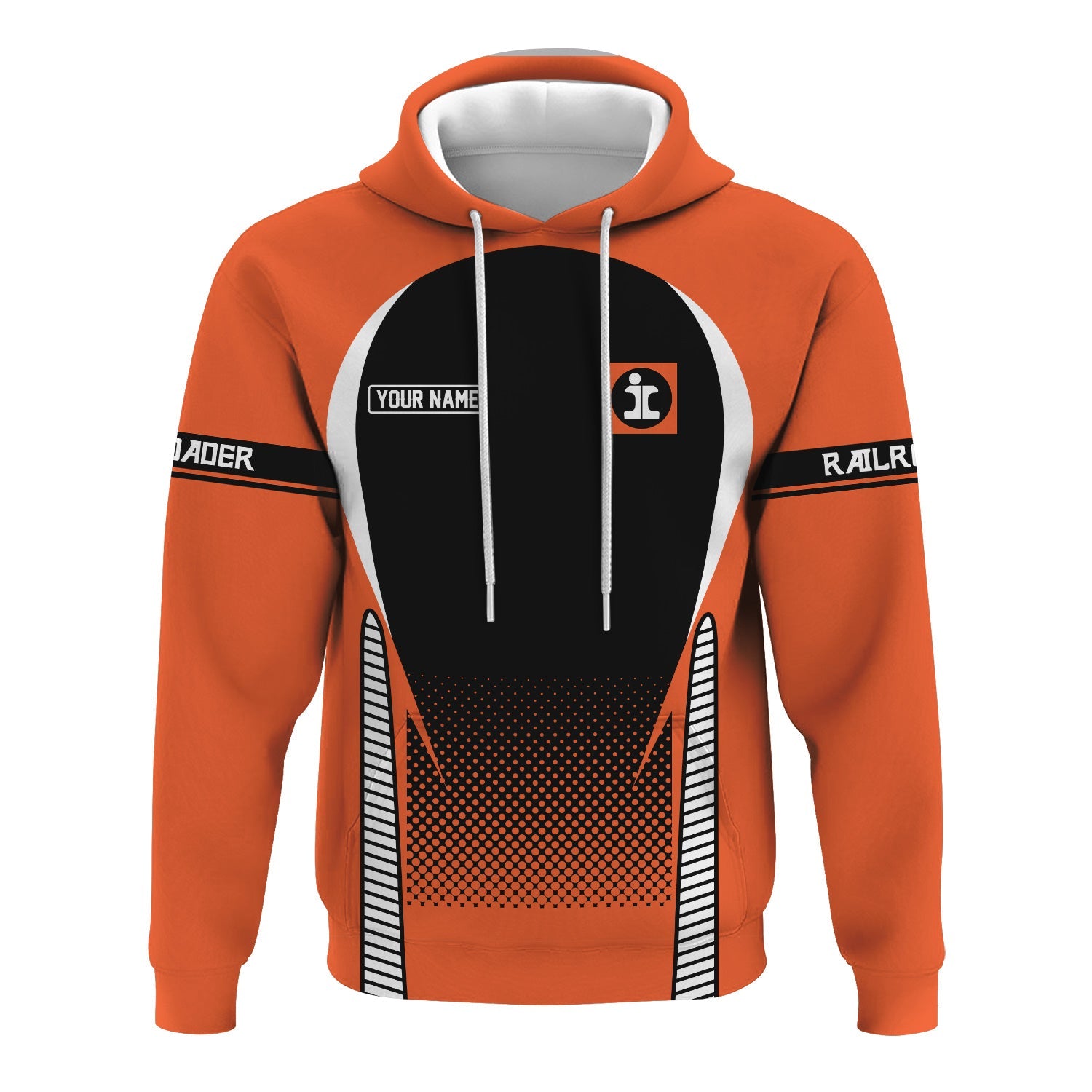 Railspirit Personalized Illinois Central Railroad Hoodie Stress Is Caused By Not Having Enough Trains  Zip Up Hoodie