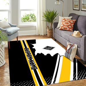 Railspirit Personalized Reading Railroad Area Rug Vintage All Over Printed Rug