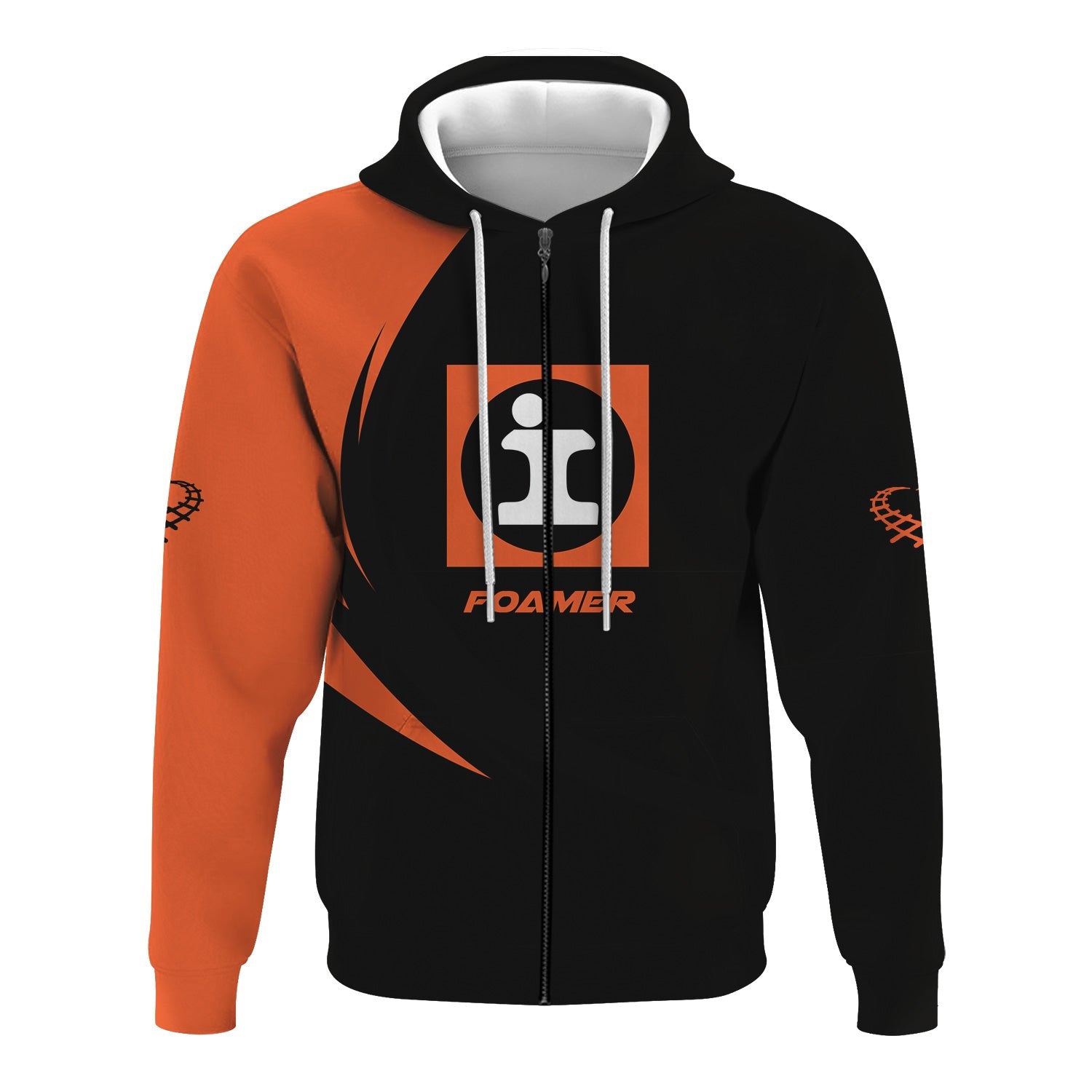 Railspirit Personalized Illinois Central Railroad Hoodie Unique Graphic Style Zip Up Hoodie For Train Enthusiasts