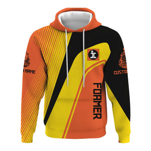 Railspirit Personalized Illinois Central Railroad Hoodie Vibrant Striking Style Zip Up Hoodie For Rail Enthusiasts