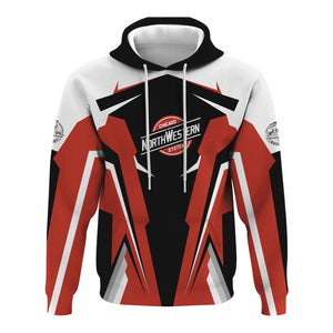 Railspirit Personalized Chicago and North Western Railway Hoodie Strong Line Style Train Hoodie Gift Idea For Train Lover