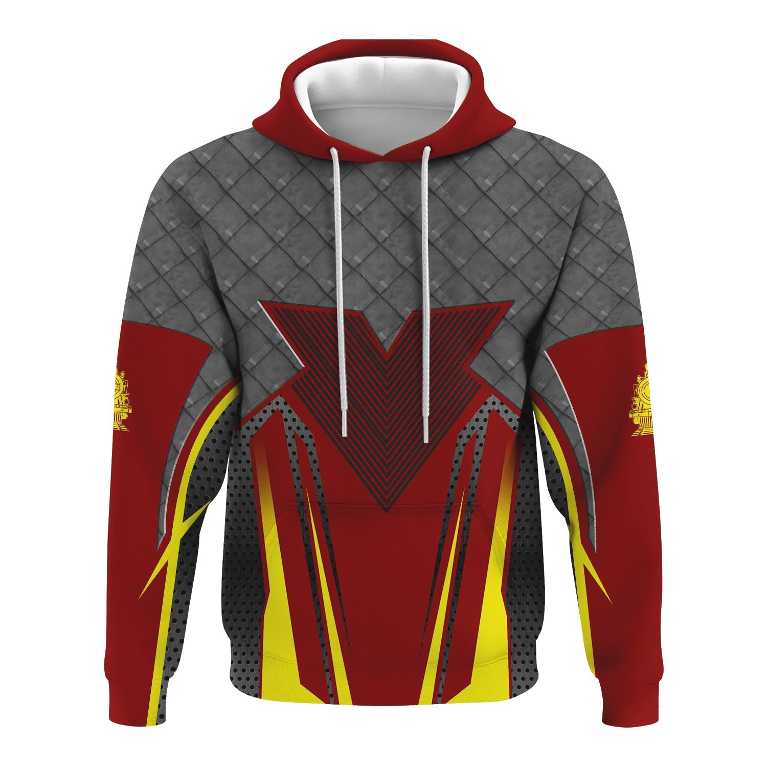 Railspirit Personalized Denver and Rio Grande Western Railroad Hoodie Rugged Steel Vibes Train Zip Up Hoodie All Over Print