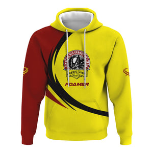 Railspirit Personalized Denver and Rio Grande Western Railroad Hoodie Unique Graphic Style Zip Up Hoodie For Train Enthusiasts