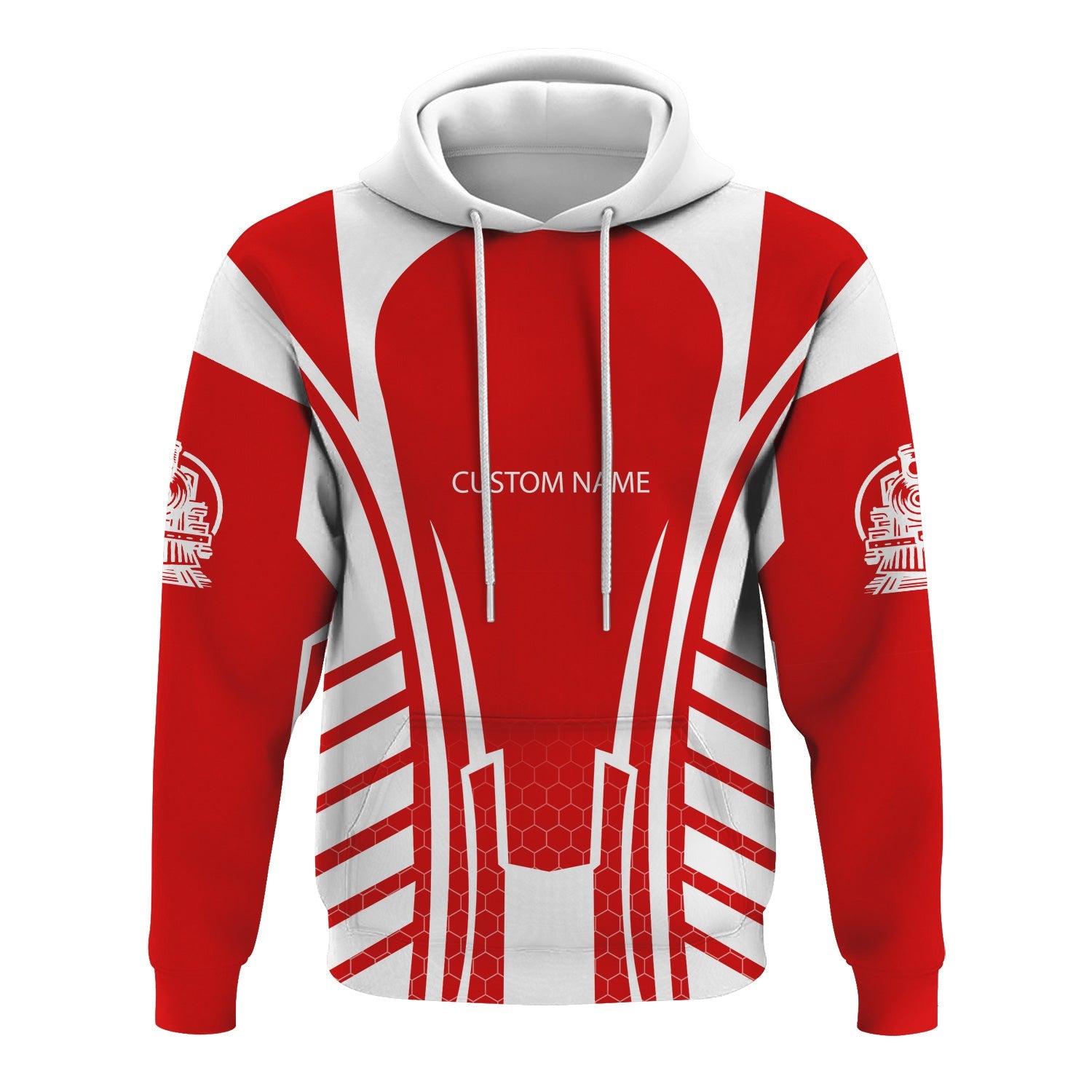 Railspirit Personalized Missouri Pacific Railroad Hoodie Striped Railroad Style Train Zip Up Hoodie All Over Print