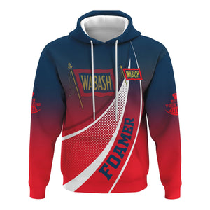 Railspirit Personalized Wabash Railroad Hoodie Railway-Themed Style Zip Up Hoodie Gift Idea For Trainspotter