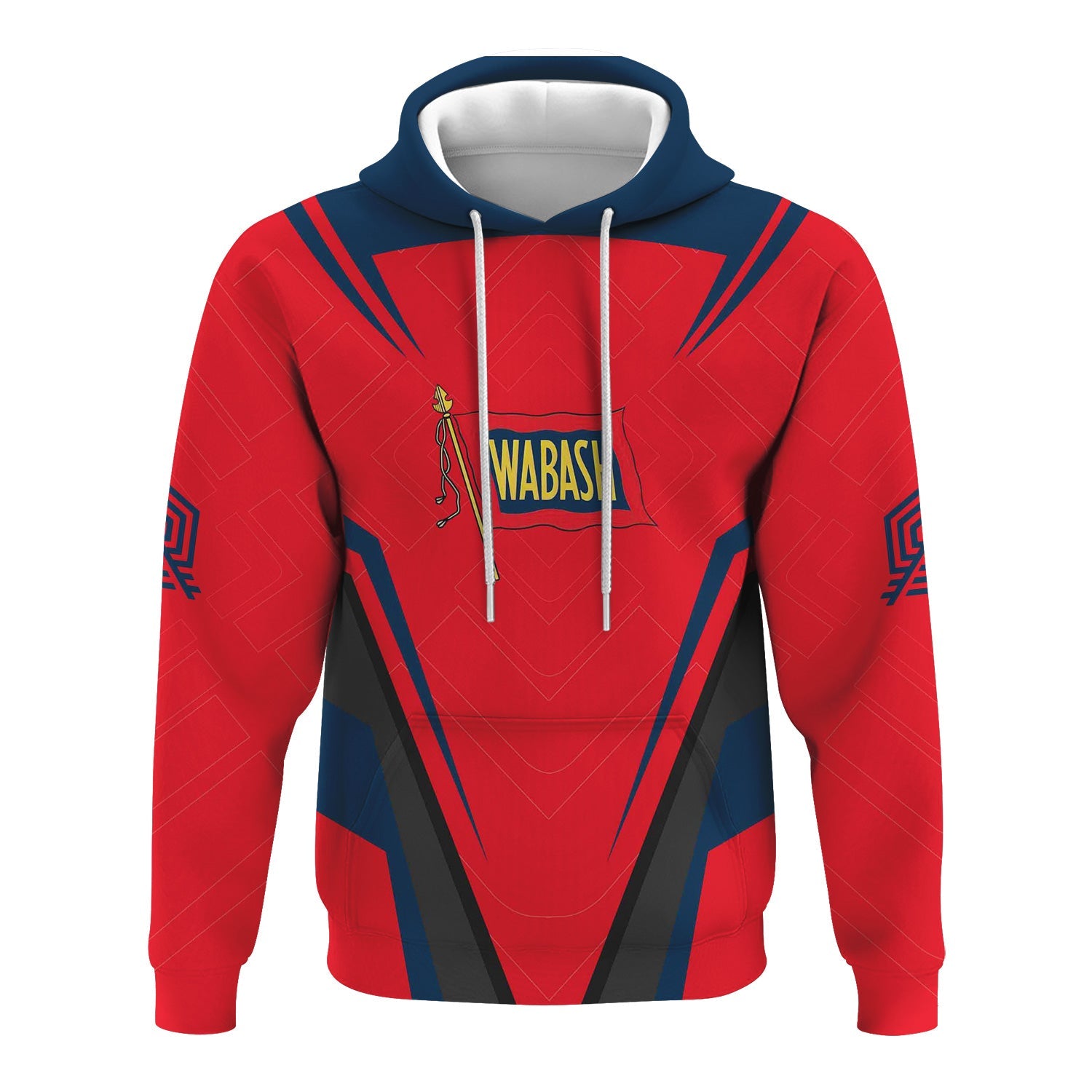 Railspirit Personalized Wabash Railroad Hoodie Railway Inspired Apparel Train Zip Up Hoodie For Train Lovers