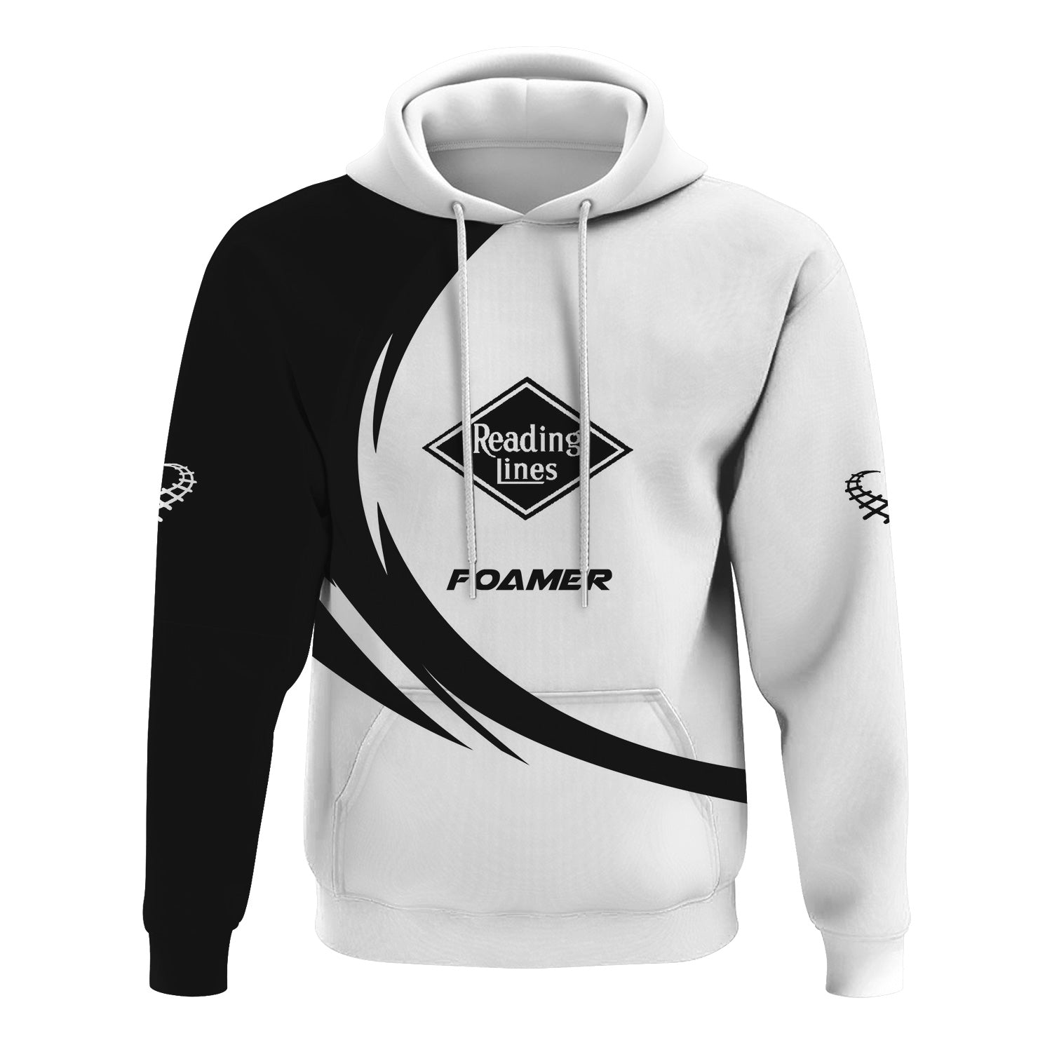Railspirit Personalized Reading Railroad Hoodie Unique Graphic Style Zip Up Hoodie For Train Enthusiasts