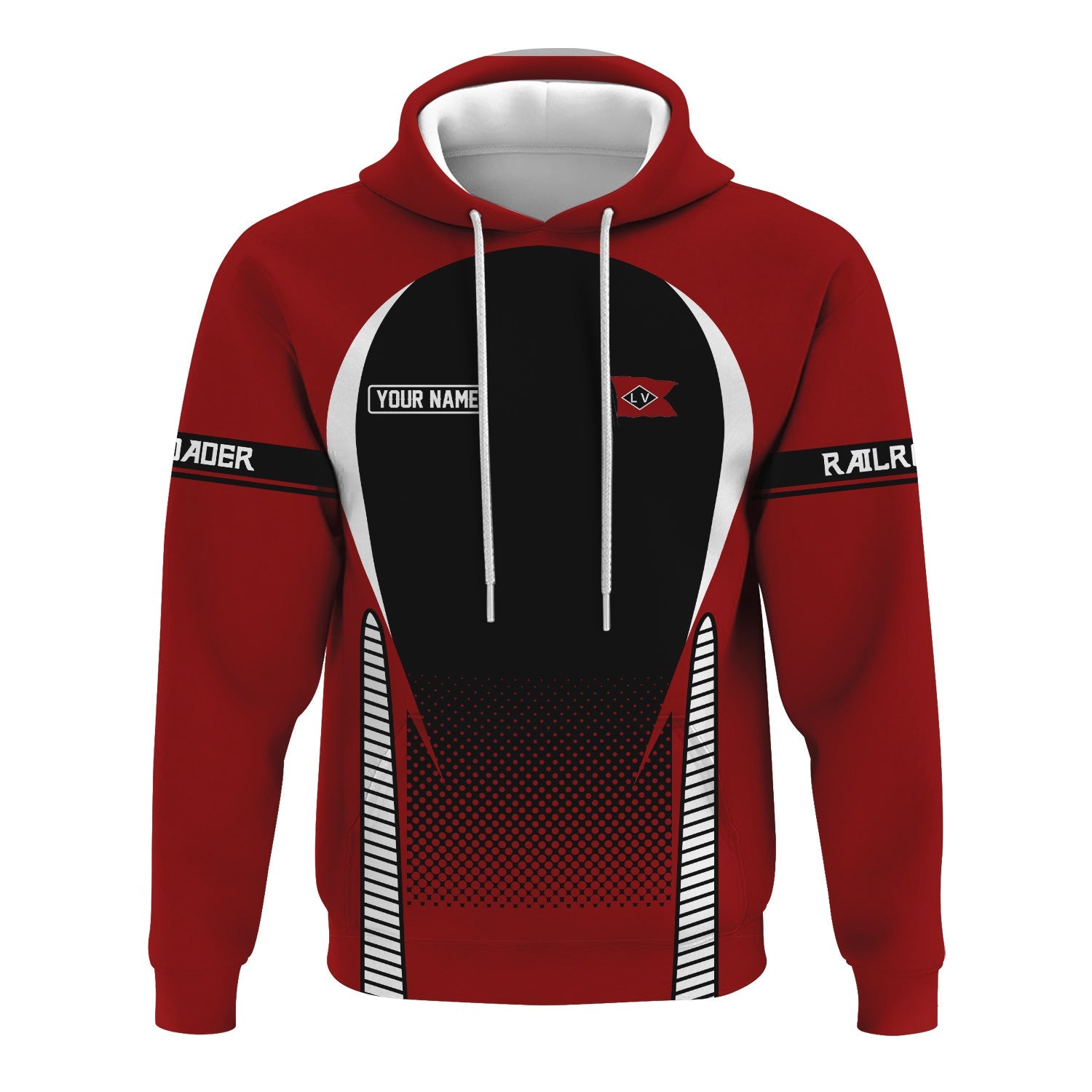 Railspirit Personalized Lehigh Valley Railroad Hoodie Stress Is Caused By Not Having Enough Trains  Zip Up Hoodie