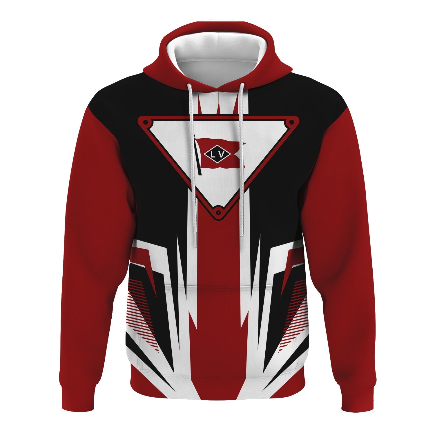 Railspirit Lehigh Valley Railroad Hoodie Bold Graphic Style All Over Printed Zip Up Hoodie