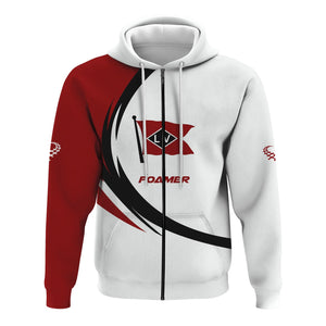 Railspirit Personalized Lehigh Valley Railroad Hoodie Unique Graphic Style Zip Up Hoodie For Train Enthusiasts